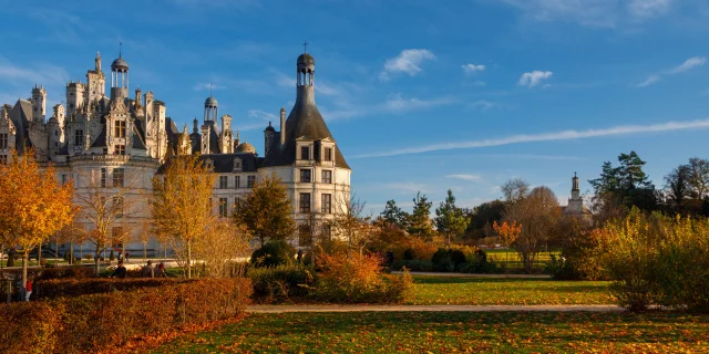 Le château de Chambord en automne