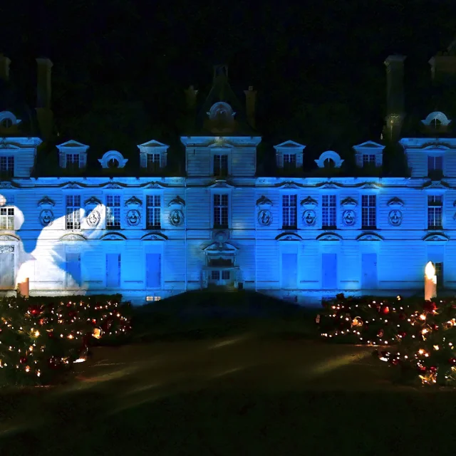 Chateau de cheverny façade animée