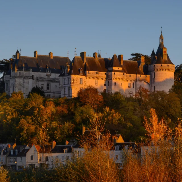 Le château de Chaumont-sur-Loire sous les lumières d'automne