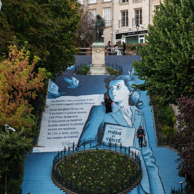 Anamorphose Bdboum 2025 Escalier Denis Papin à Blois