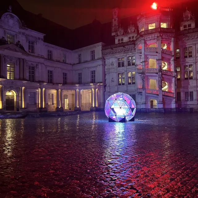 Kaleidoscope Cour Du Chateau De Blois Rotated